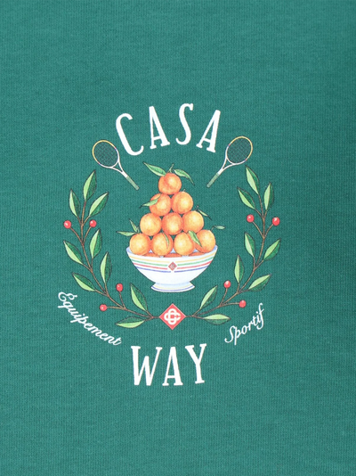Casablanca Casa Way Bowl of Oranges Printed Green T-Shirt
