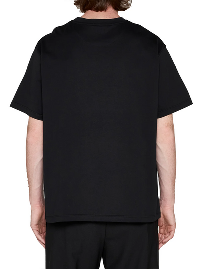 Fendi geborduurd FF Fendi logo T-shirt in zwart