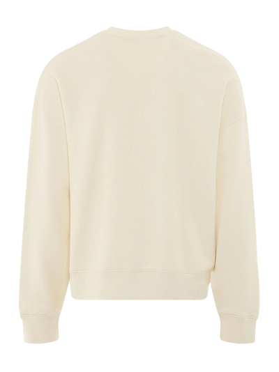 Palm Angels Gebroken Haai Logo Crème Sweatshirt