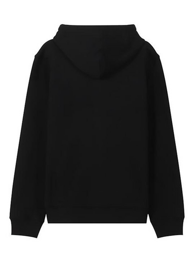 Loewe Anagram geborduurd logo hoodie in zwart