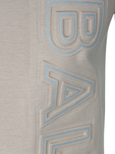 Balmain verticaal reliëflogo T-shirt in bruin