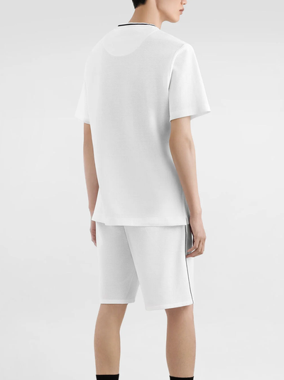 Dolce &amp; Gabbana Piqué T-shirt met opgestikte zak in wit