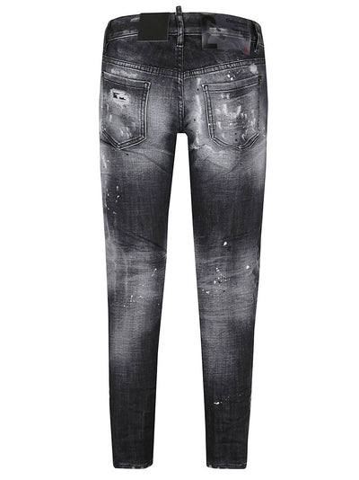 Dsquared2 Special Delivery gescheurde jeans in zwart