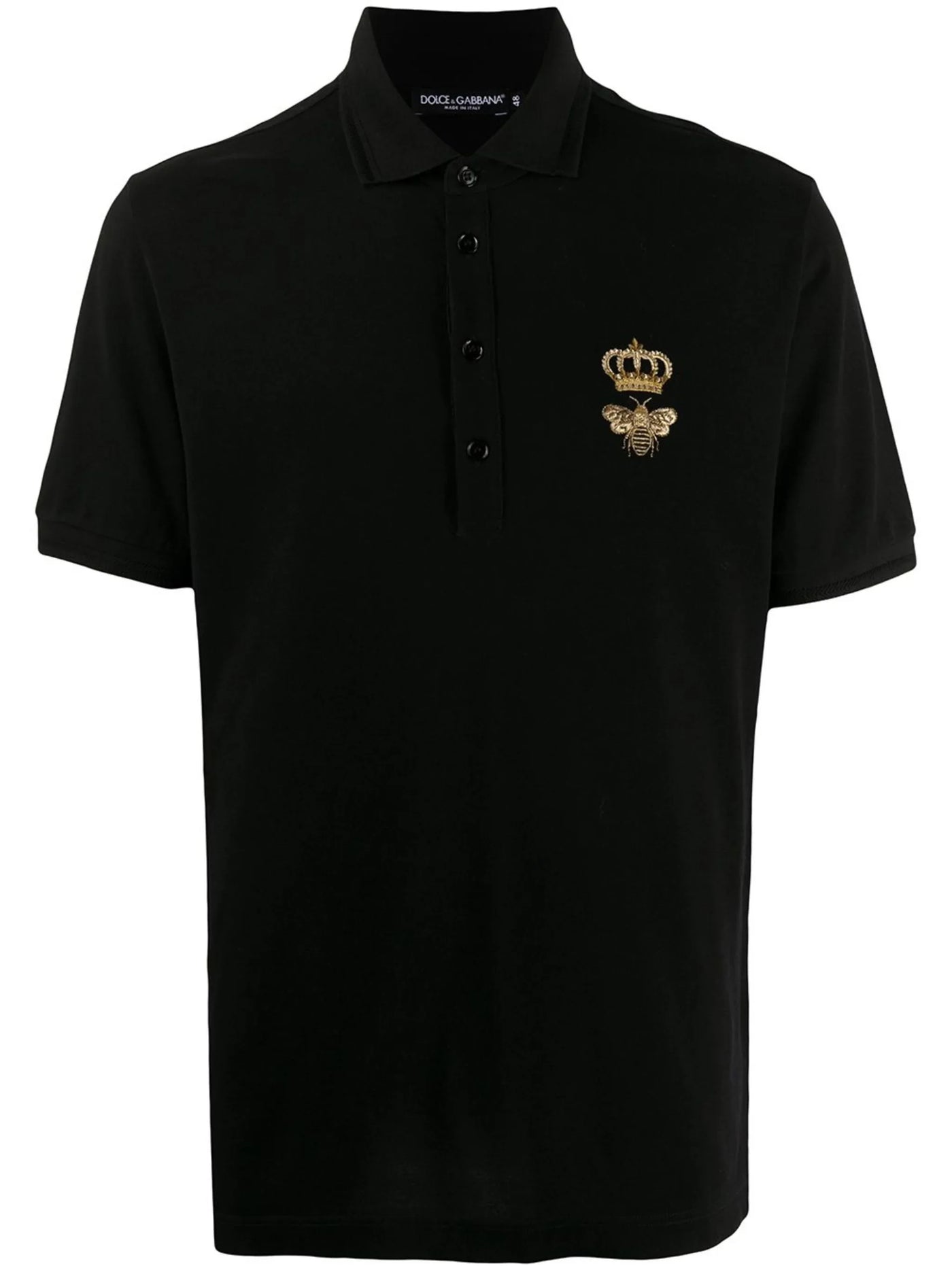 Dolce &amp; Gabbana Heren Borduurwerk Piquet Polo Zwart