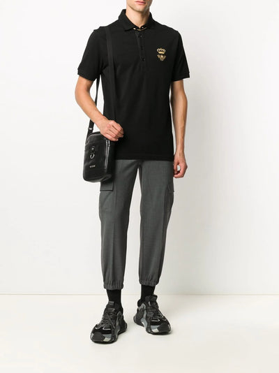 Dolce &amp; Gabbana Heren Borduurwerk Piquet Polo Zwart