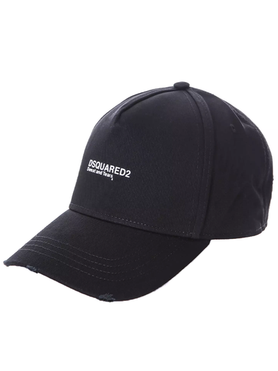 Dsquared2 Sweat and Tears Baseballpet in het zwart