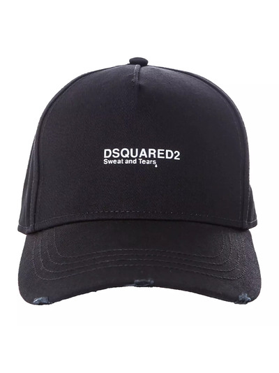 Dsquared2 Sweat and Tears Baseballpet in het zwart
