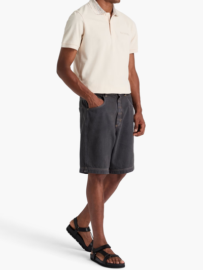 Missoni gestreept poloshirt met kraag in beige