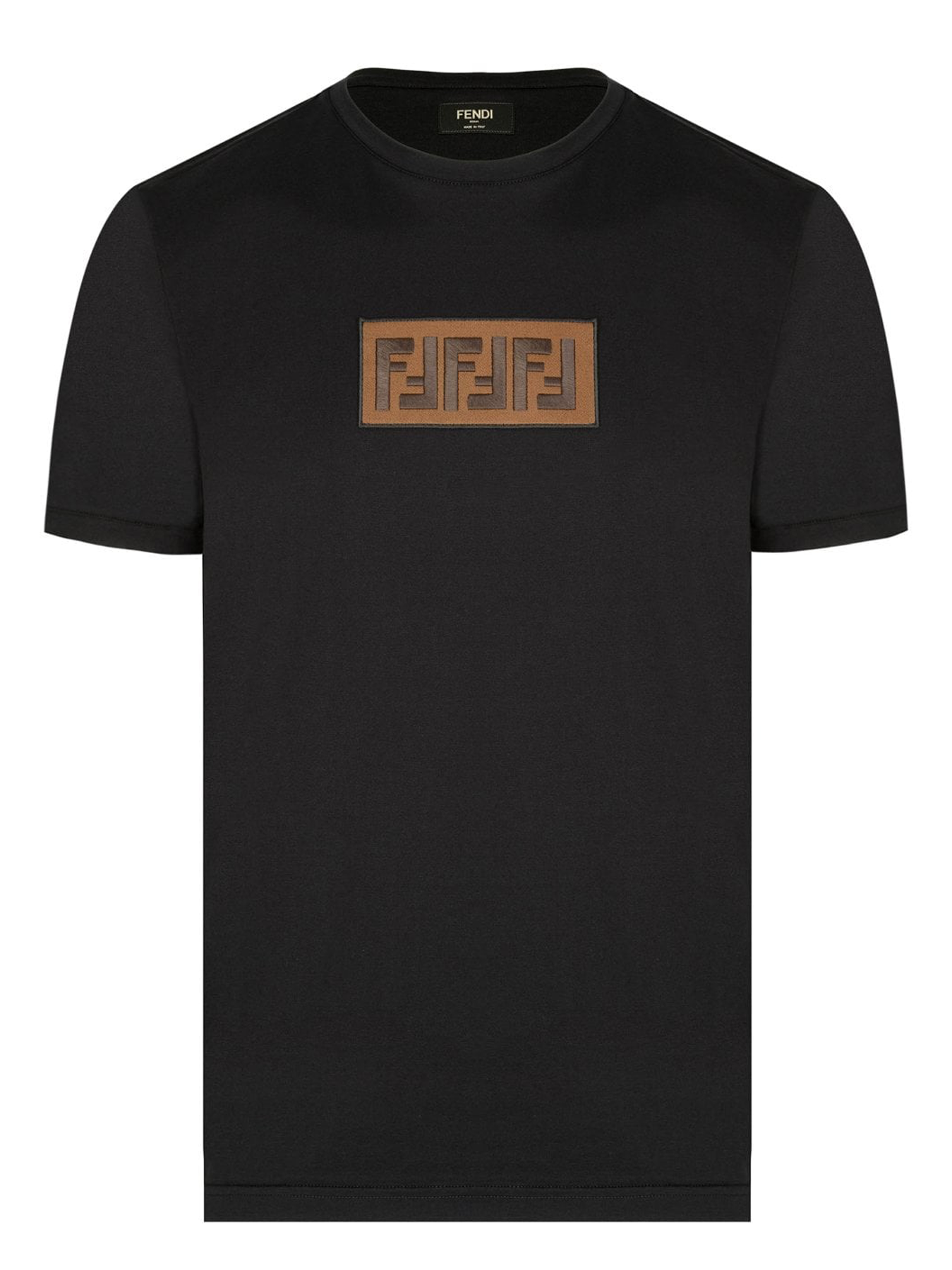Fendi FF Chest Panel Logo T-shirt in zwart