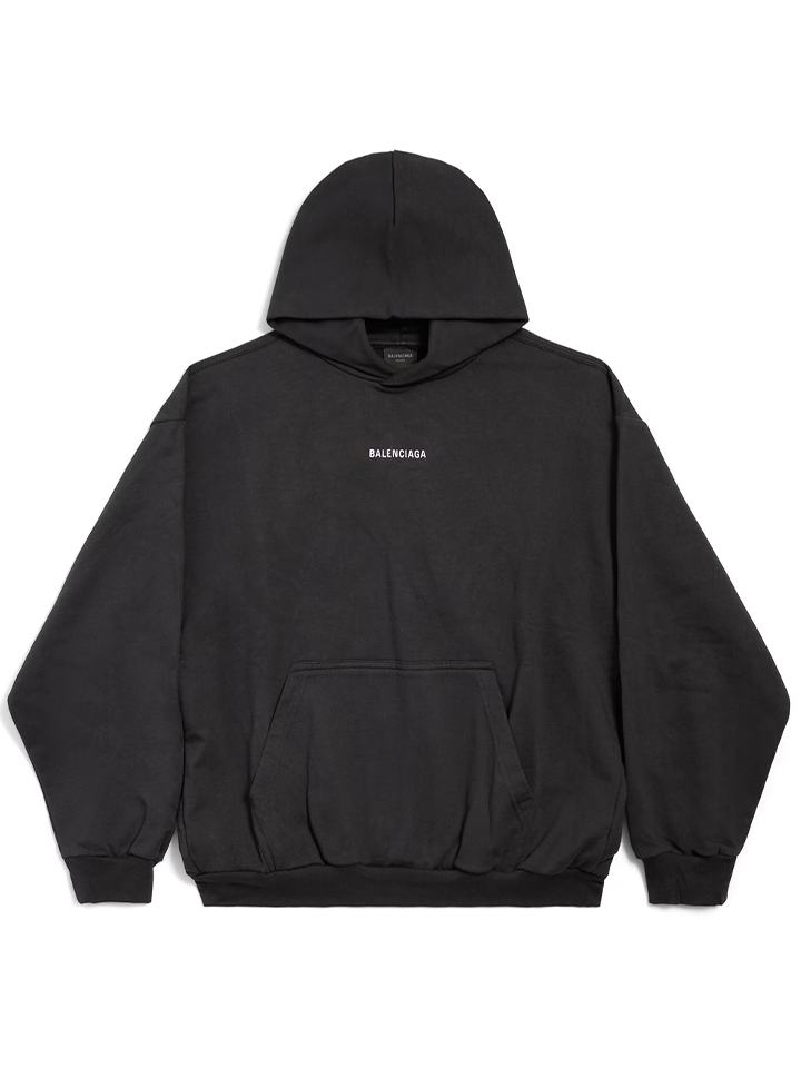 Balenciaga Nieuwe Balenciaga Back Hoodie Medium Fit in Zwart