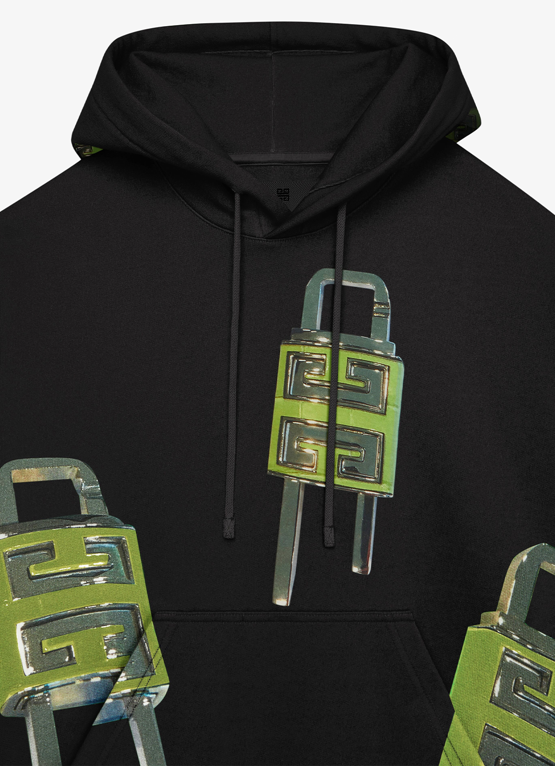 Givenchy 4G Lock Logo Oversized Hoodie in Zwart