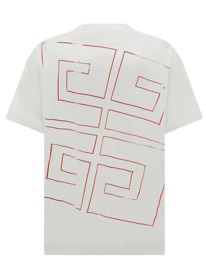 Givenchy 4-sterren T-shirt met logoprint in wit