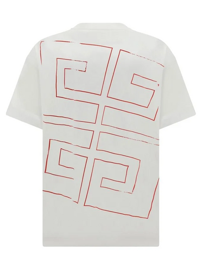 Givenchy 4-sterren T-shirt met logoprint in wit