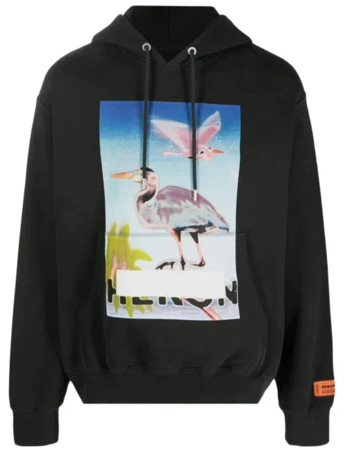 Heron Preston Censored Heron Logo Zwarte Hoodie