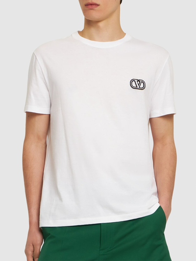 Valentino VLogo Signature Patch T-shirt in wit