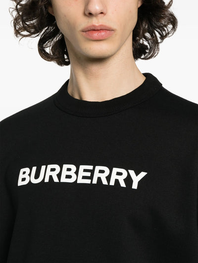 Burberry Logo Print Sweatshirt in Black