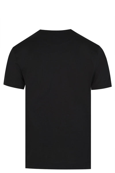 Fendi Zig-Zag Logo T-shirt in Zwart