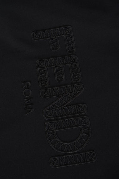 Fendi Zig-Zag Logo T-shirt in Zwart