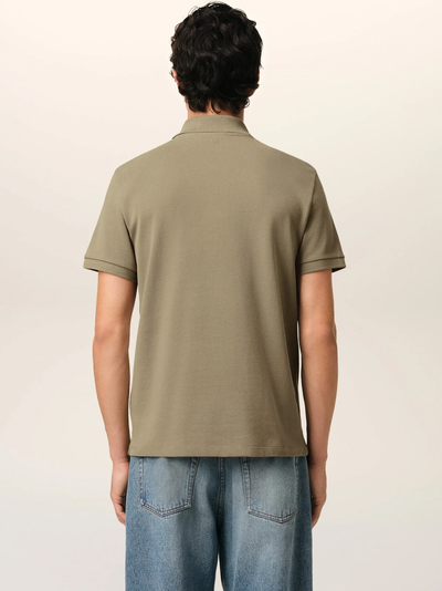 AMI Paris 'Ami De Coeur' poloshirt in groen