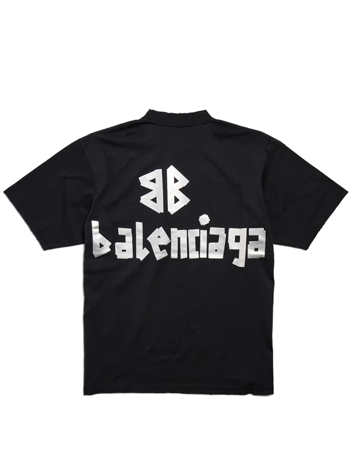 Balenciaga T-shirt met logo in zwart