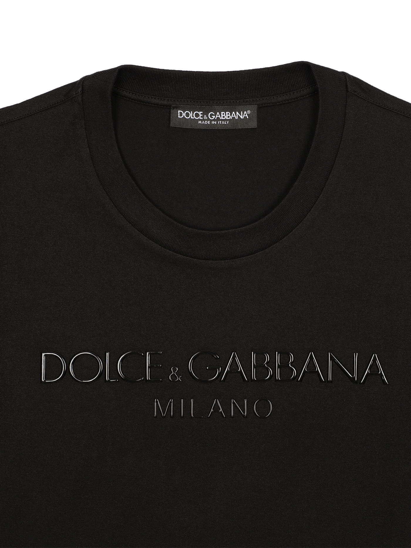 Dolce &amp; Gabbana Zwart Sicilië Logo Bedrukt T-shirt in Zwart