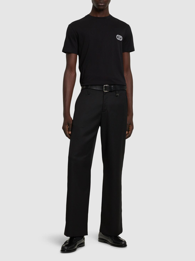 Valentino VLogo Signature Patch T-shirt in zwart