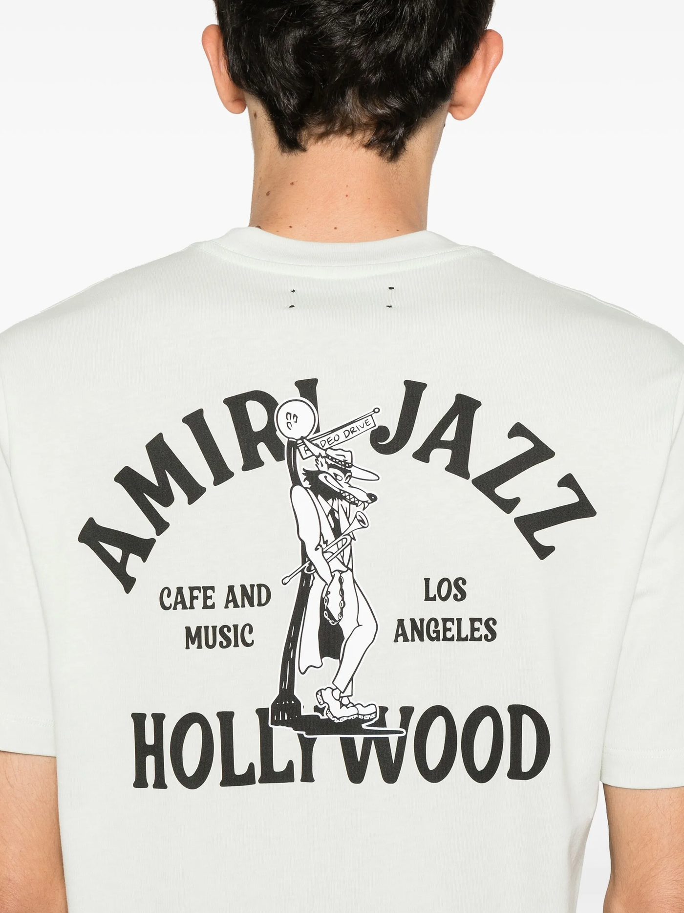 Amiri Jazz Wolf T-shirt in wit