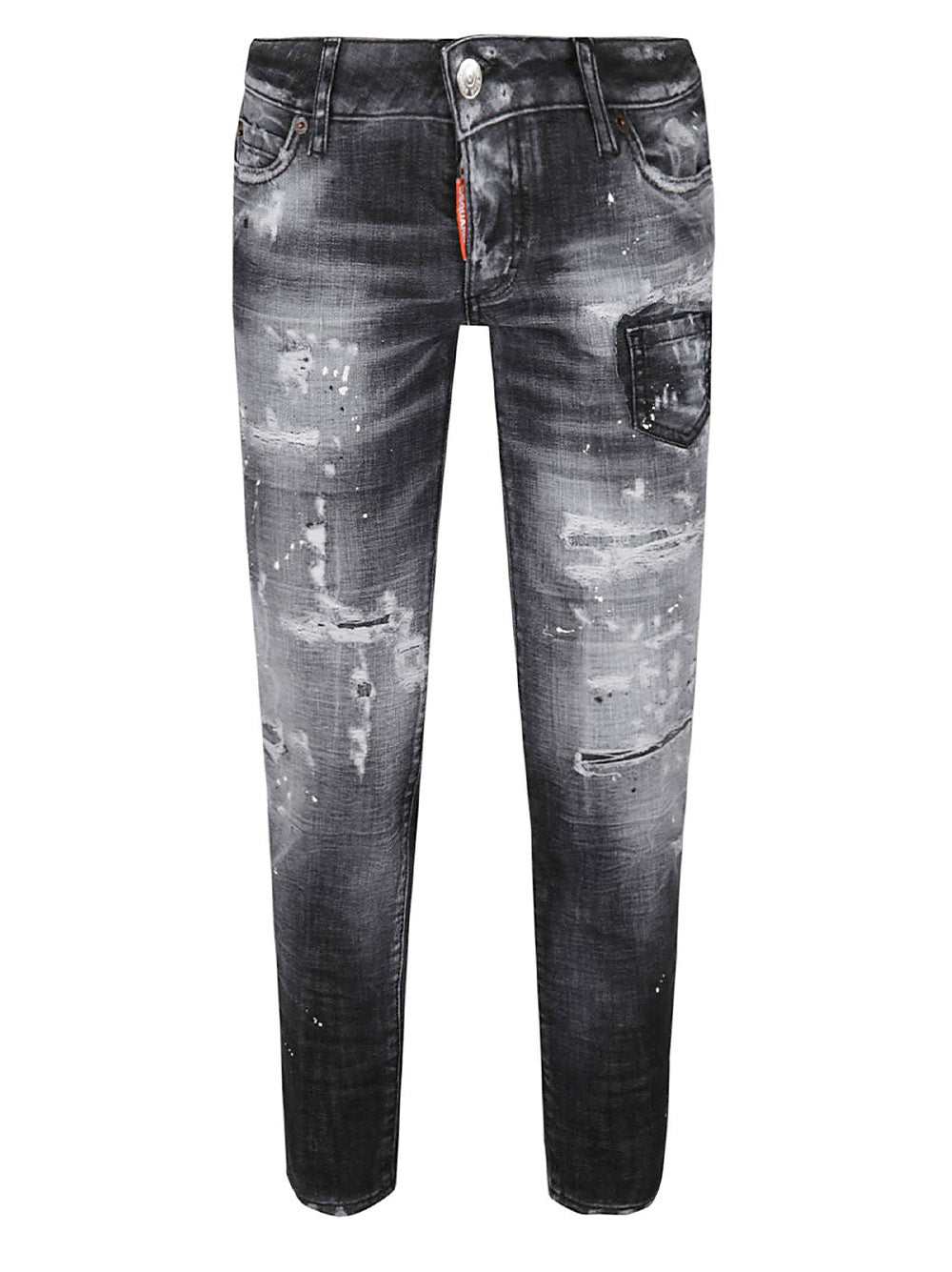 Dsquared2 Special Delivery gescheurde jeans in zwart