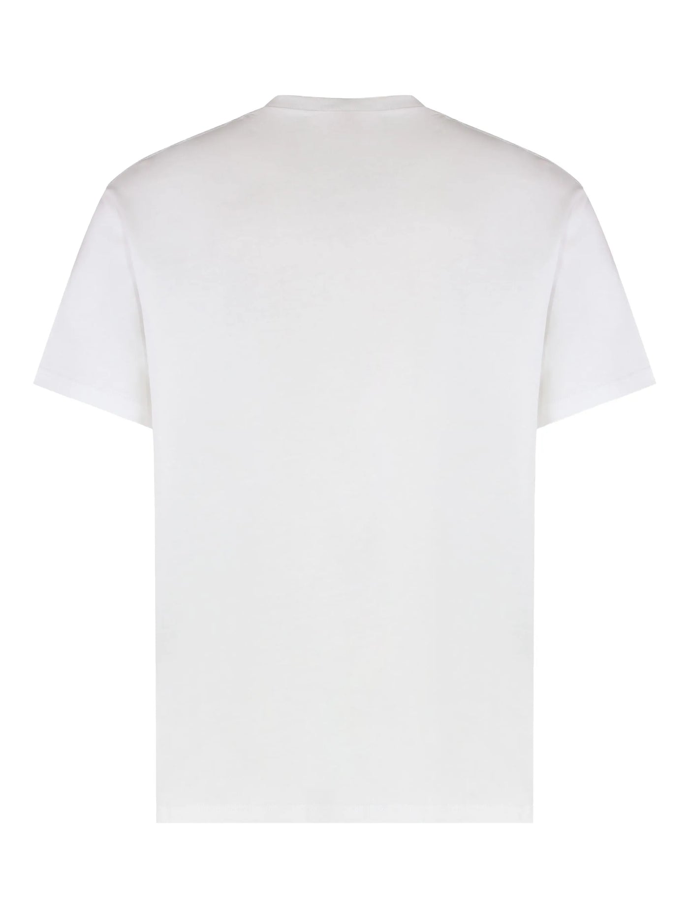 Alexander McQueen Flocked Logo T-shirt in het wit