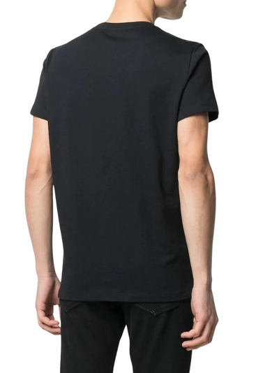 Balmain Paris Rainbow Logo T-Shirt in Black