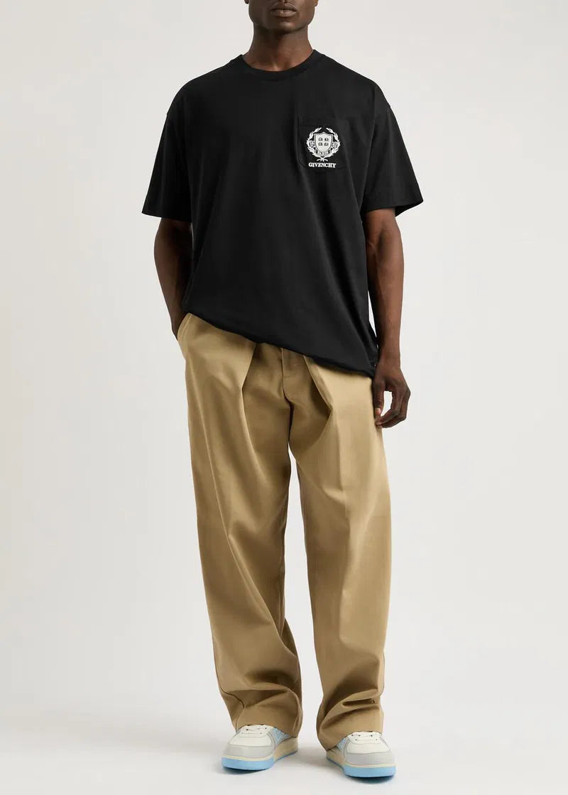 Givenchy Crest Logo T-shirt in zwart