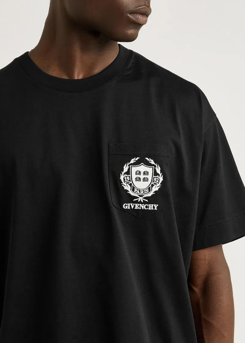 Givenchy Crest Logo T-shirt in zwart