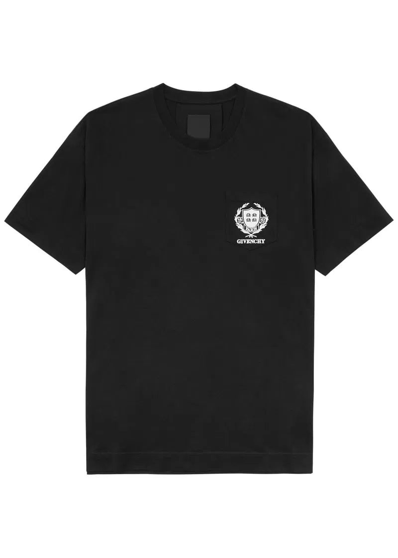 Givenchy Crest Logo T-shirt in zwart