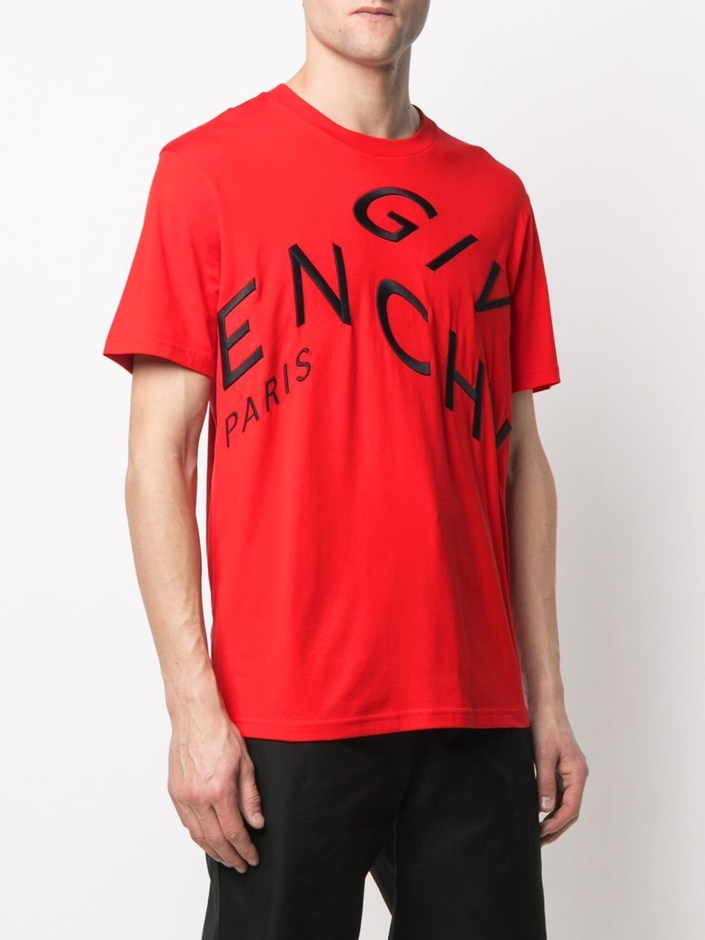 Givenchy Refracted geborduurd logo oversized T-shirt in rood
