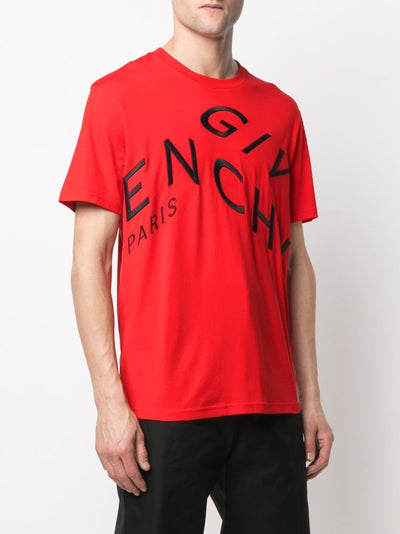 Givenchy Refracted geborduurd logo oversized T-shirt in rood
