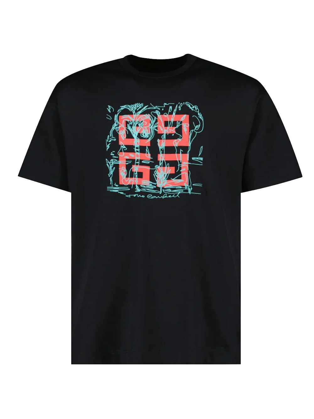 Givenchy geborduurd 4G-logoprint T-shirt in zwart