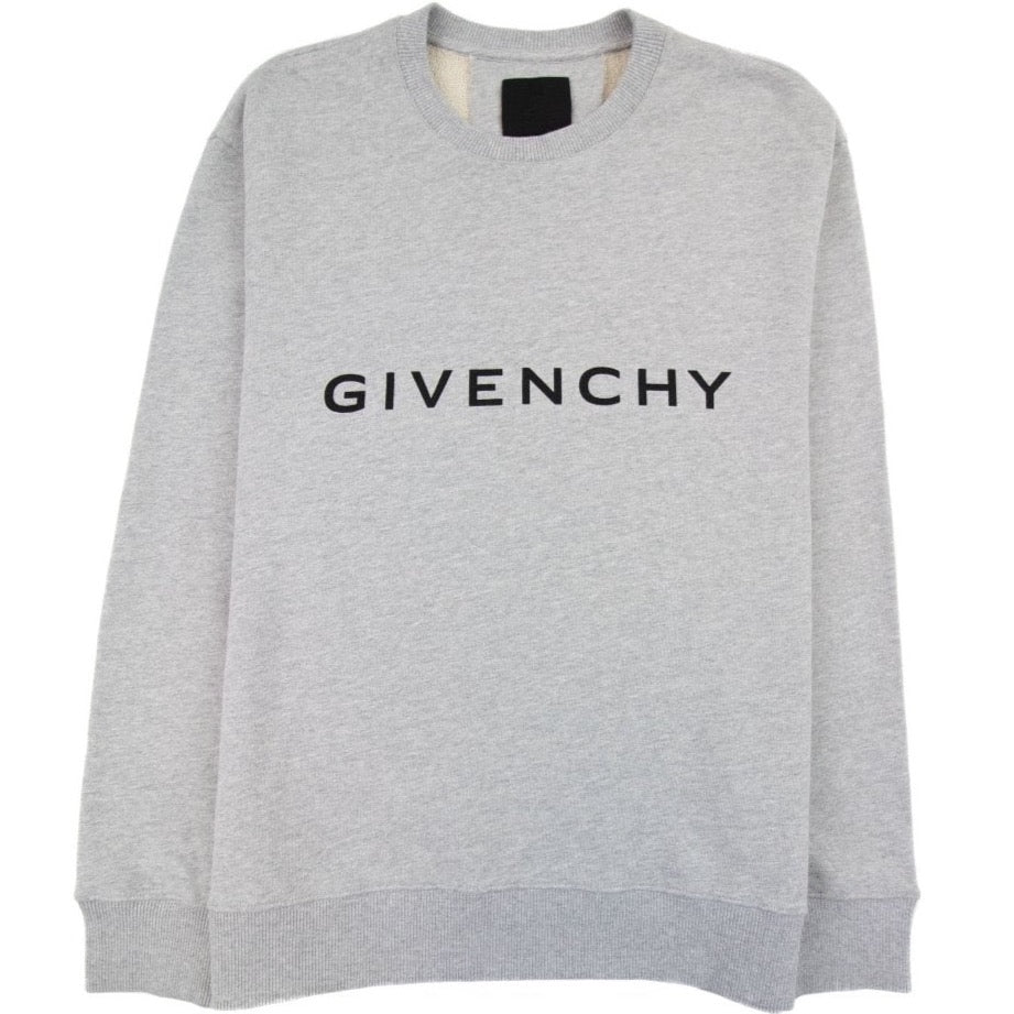Givenchy Archetype slim-fit sweatshirt in lichtgrijs fleece