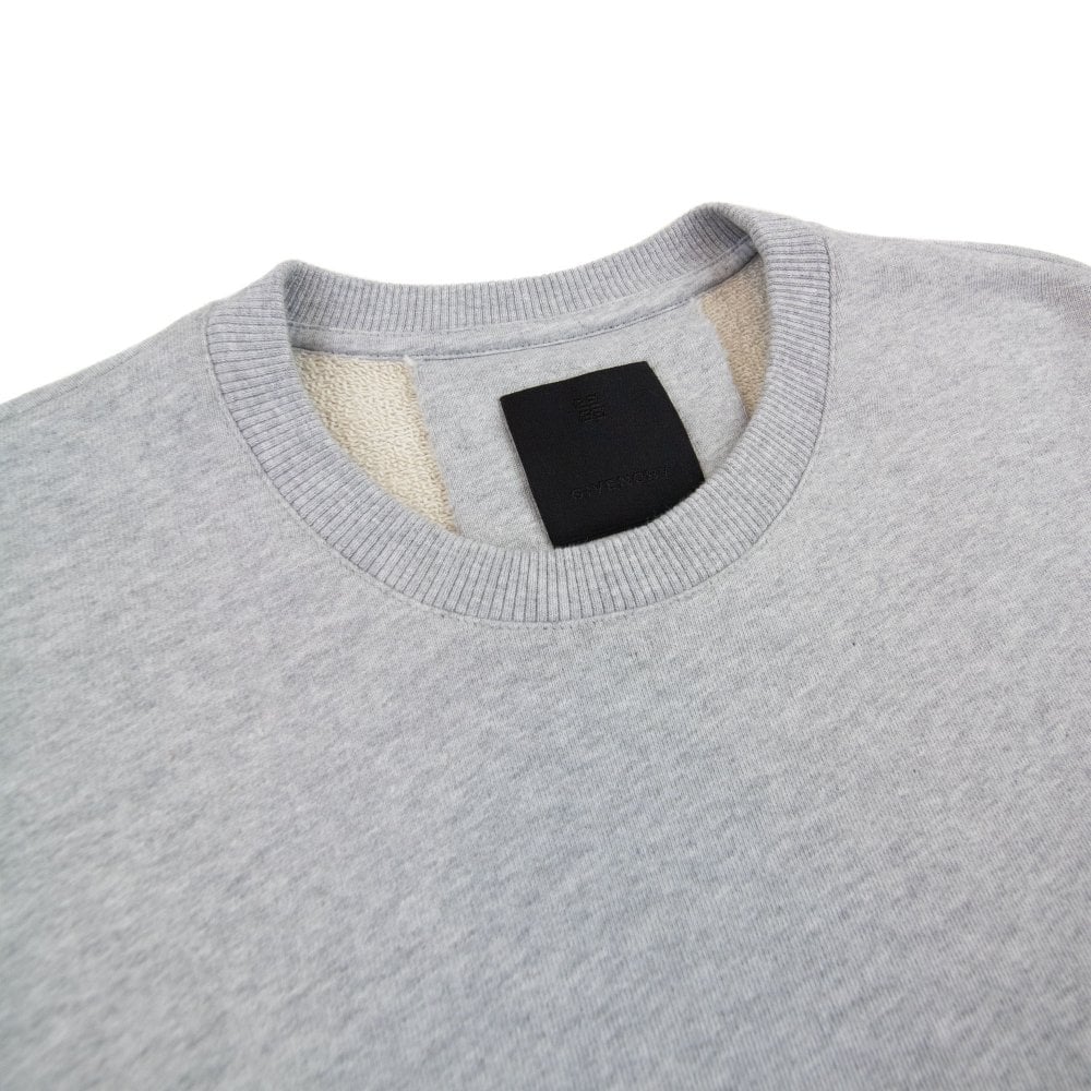 Givenchy Archetype slim-fit sweatshirt in lichtgrijs fleece