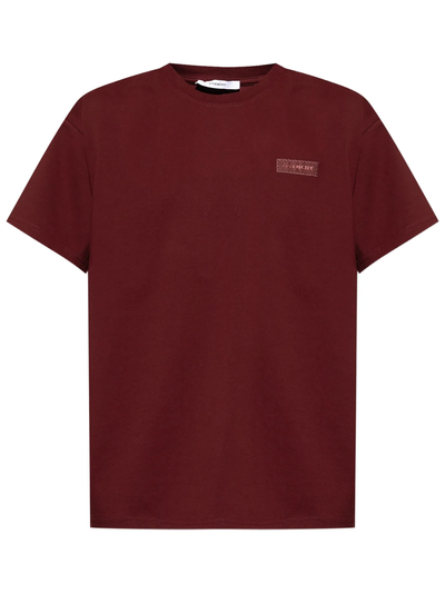 Givenchy Logo Patch T-shirt in bordeauxrood