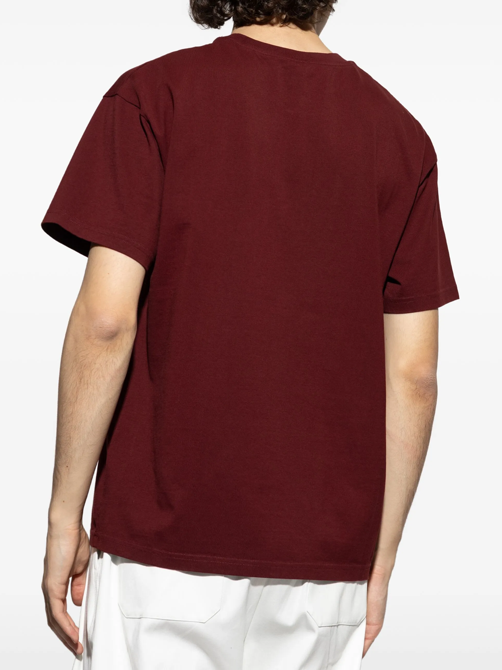 Givenchy Logo Patch T-shirt in bordeauxrood