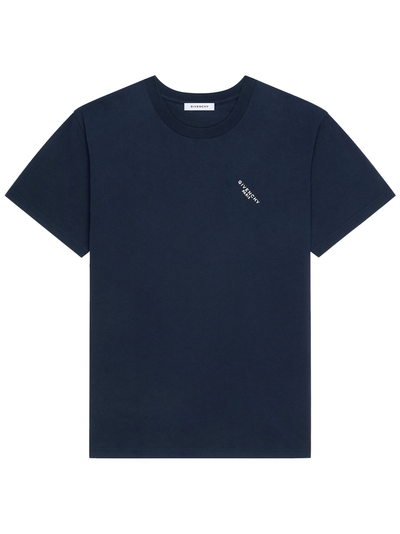 Givenchy Shadow Print T-shirt in marineblauw