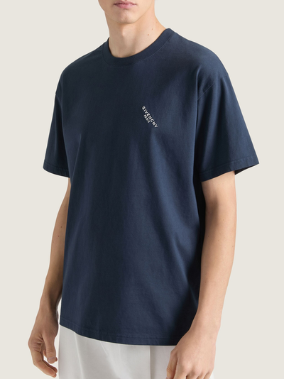 Givenchy Shadow Print T-shirt in marineblauw