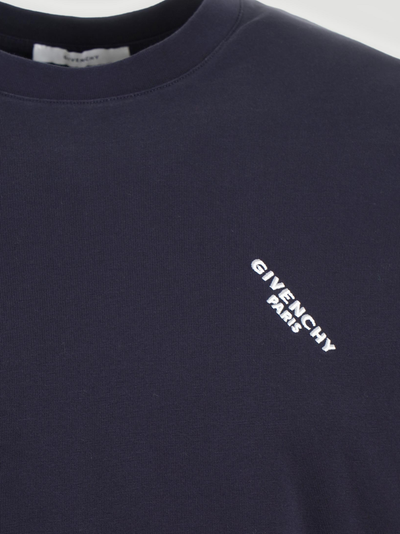 Givenchy Shadow Print T-shirt in marineblauw