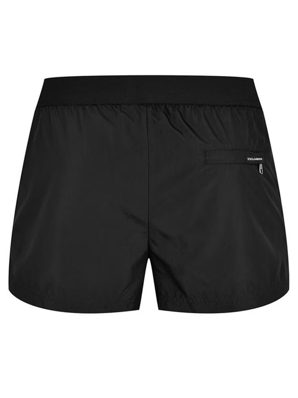 Dolce & Gabbana Script Logo Swim Shorts in Black