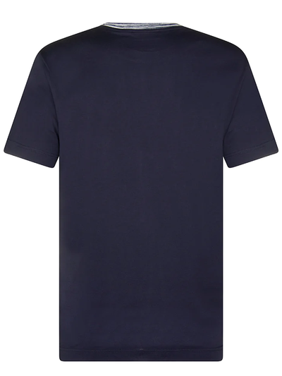 Missoni geborduurd logo T-shirt in marineblauw