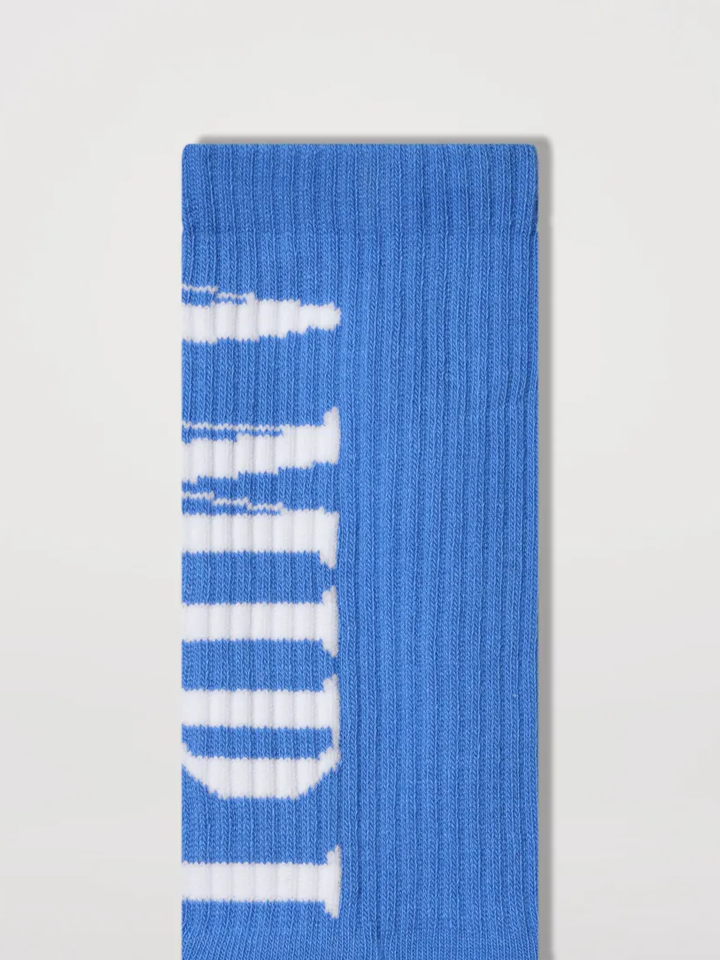 Amiri Core Logo Sokken in Carolina Blue