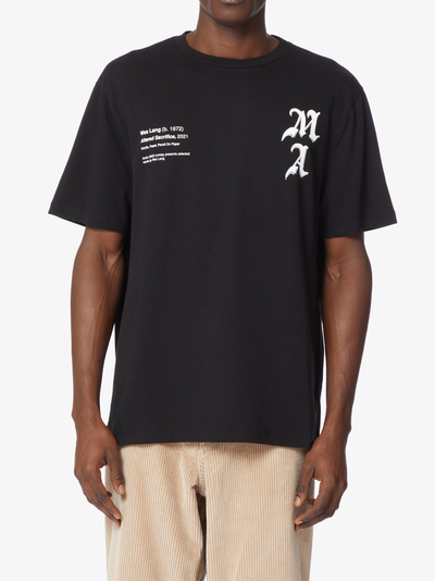 Amiri Wes Lang Checker Skull T-shirt in zwart