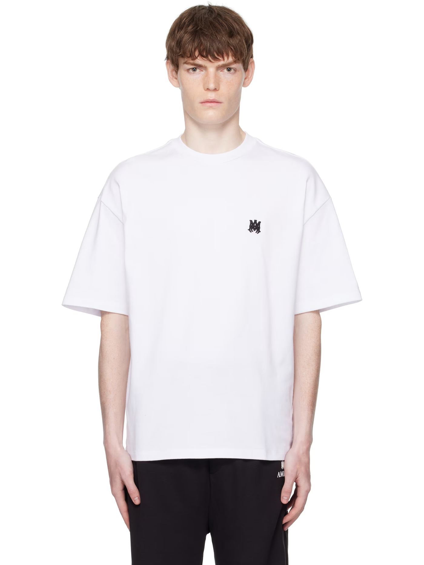 Amiri MA Logo Skater Oversized T-shirt in Wit