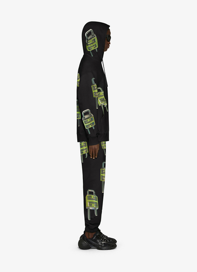 Givenchy 4G Lock Logo Oversized Hoodie in Zwart