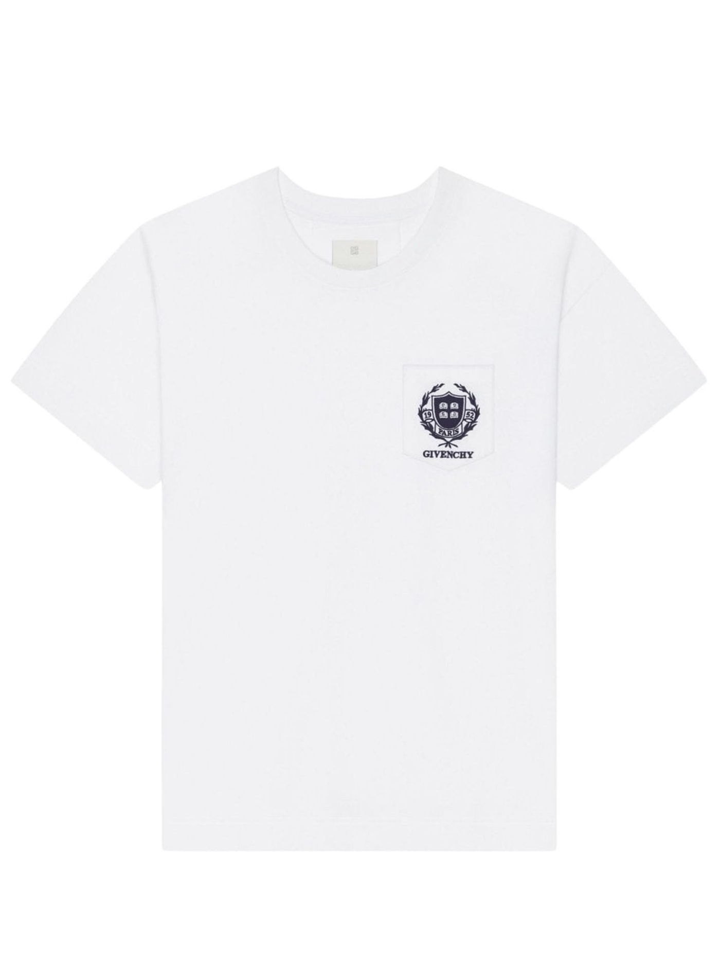 Givenchy Crest Logo T-shirt in het wit